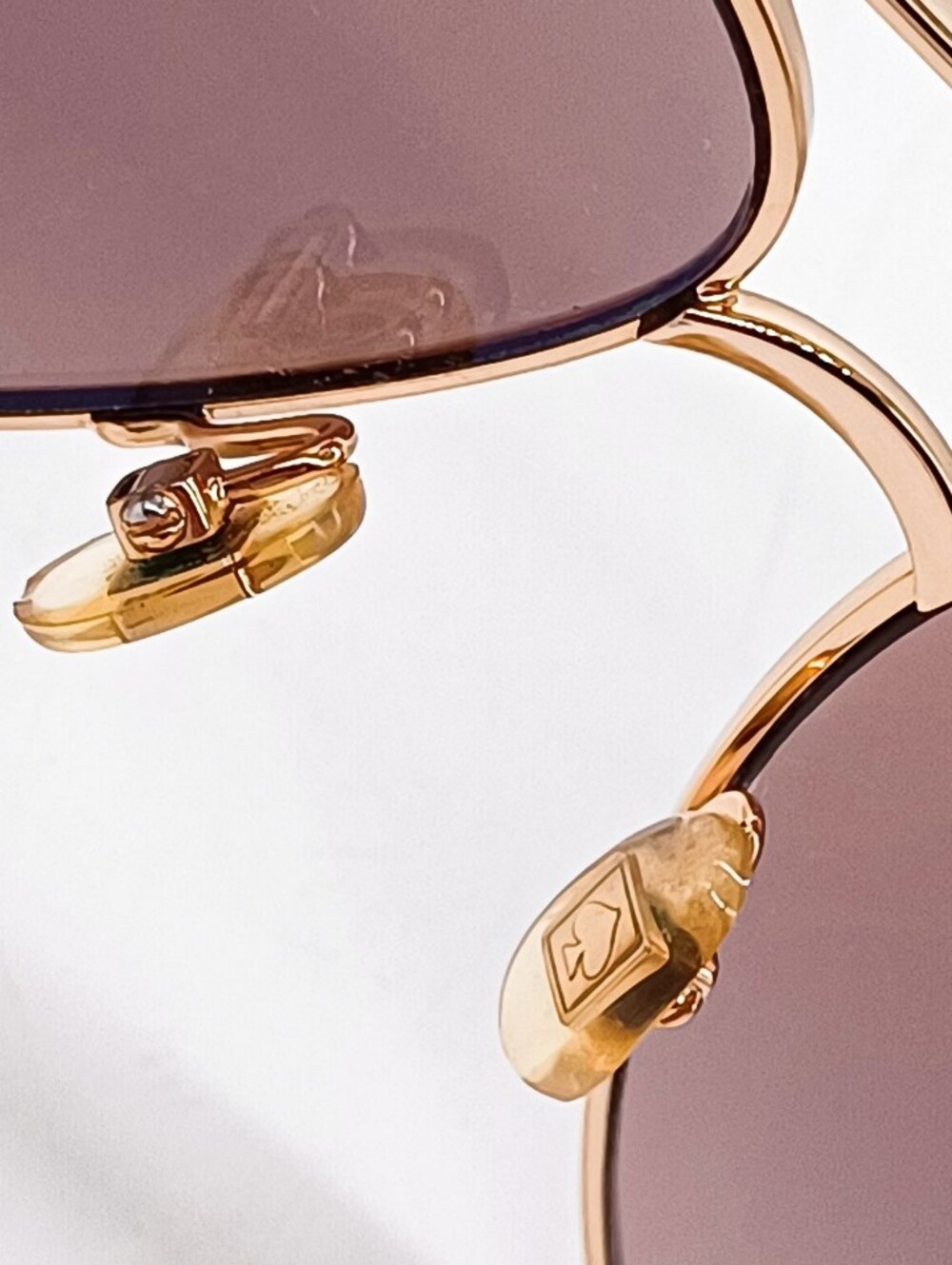 New Kate Spade New York 100% UV Protection Varese RoseGold Aviator Sunglasses - Picture 5 of 11